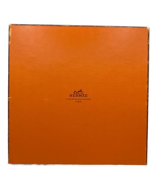 HERMES（エルメス）HERMES (エルメス) スカーフ カレ90 LE GEOGRAPHE オレンジの古着・服飾アイテム
