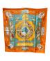 HERMES (エルメス) スカーフ カレ90 LE GEOGRAPHE オレンジ：30000円