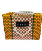 MARNIマルニ）の古着「ピクニックバッグ」｜イエロー×オレンジ