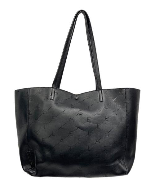 STELLA McCARTNEY（ステラマッカートニー）STELLA McCARTNEY (ステラマッカートニー) モノグラムパンチングトートバッグ ブラックの古着・服飾アイテム
