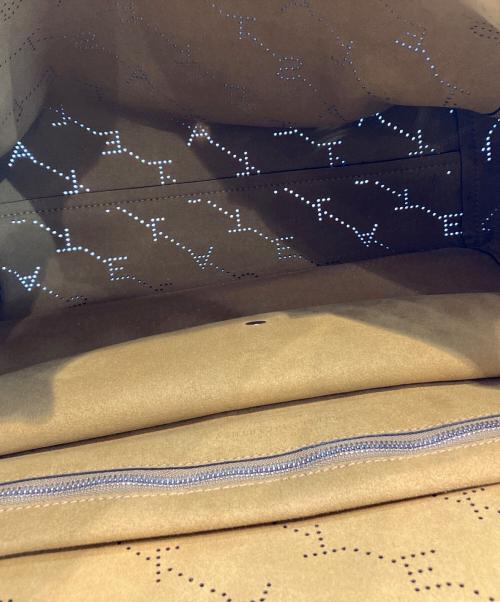 STELLA McCARTNEY（ステラマッカートニー）STELLA McCARTNEY (ステラマッカートニー) モノグラムパンチングトートバッグ ブラックの古着・服飾アイテム