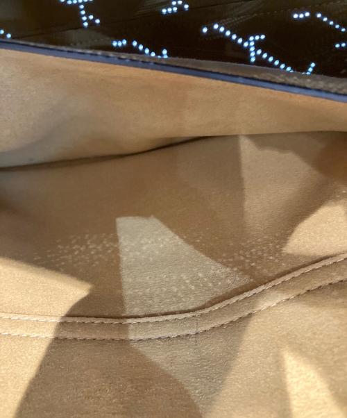 STELLA McCARTNEY（ステラマッカートニー）STELLA McCARTNEY (ステラマッカートニー) モノグラムパンチングトートバッグ ブラックの古着・服飾アイテム