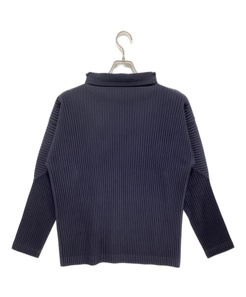 HOMME PLISSE ISSEY MIYAKE（オム プリッセ イッセイ ミヤケ）HOMME PLISSE ISSEY MIYAKE (オム プリッセ イッセイ ミヤケ) 長袖カットソー ネイビー サイズ:2の古着・服飾アイテム