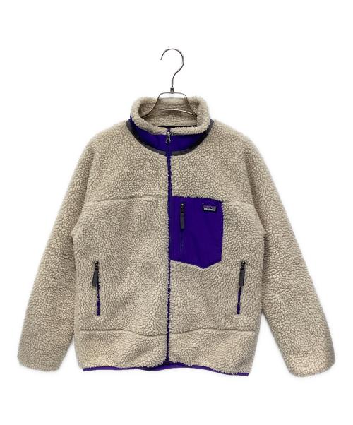 Patagonia（パタゴニア）Patagonia (パタゴニア) レトロXフリースジャケット ベージュ×パープル サイズ:XLの古着・服飾アイテム