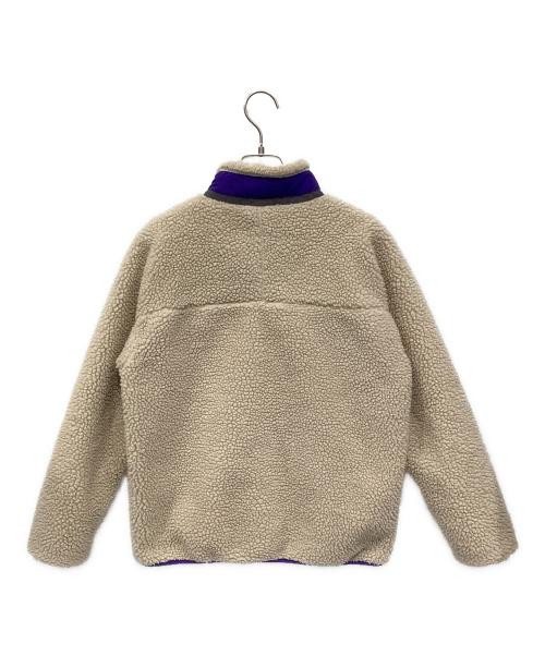 Patagonia（パタゴニア）Patagonia (パタゴニア) レトロXフリースジャケット ベージュ×パープル サイズ:XLの古着・服飾アイテム