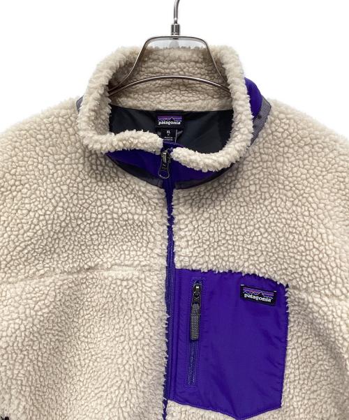 Patagonia（パタゴニア）Patagonia (パタゴニア) レトロXフリースジャケット ベージュ×パープル サイズ:XLの古着・服飾アイテム