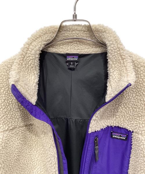 Patagonia（パタゴニア）Patagonia (パタゴニア) レトロXフリースジャケット ベージュ×パープル サイズ:XLの古着・服飾アイテム
