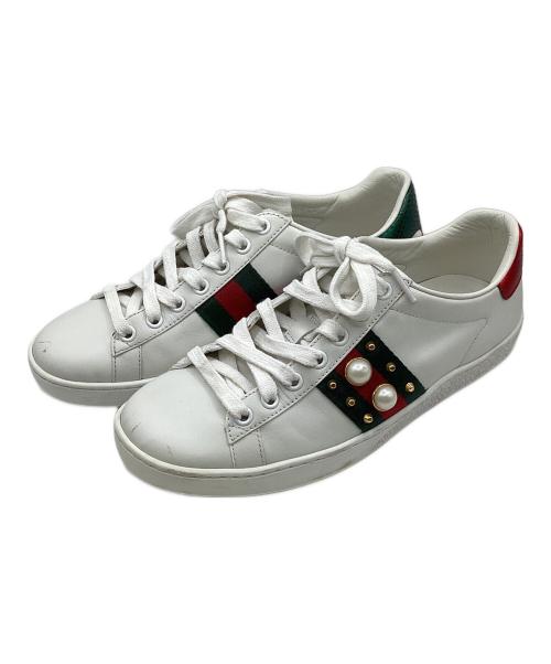 GUCCI（グッチ）GUCCI (グッチ) スニーカー ホワイト サイズ:35 1/2の古着・服飾アイテム