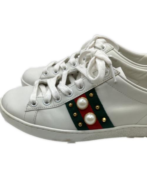 GUCCI（グッチ）GUCCI (グッチ) スニーカー ホワイト サイズ:35 1/2の古着・服飾アイテム