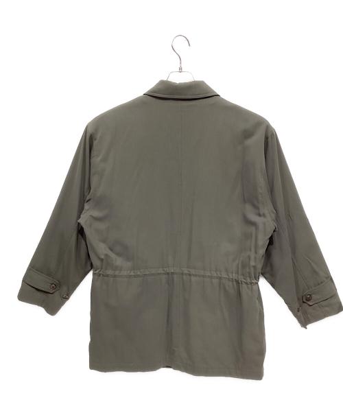 Burberry's（バーバリーズ）Burberry's (バーバリーズ) ライナー付コート グリーン サイズ:Largeの古着・服飾アイテム