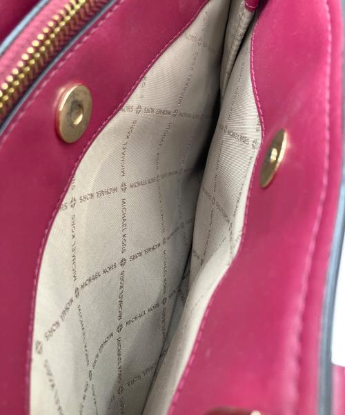 MICHAEL KORS（マイケルコース）MICHAEL KORS (マイケルコース) 2WAYバッグ ブラウン×ピンクの古着・服飾アイテム