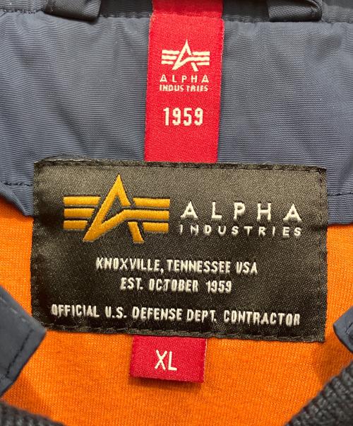 ALPHA INDUSTRIES（アルファインダストリーズ）ALPHA INDUSTRIES (アルファインダストリーズ) MA-1 NATUS ネイビー×オレンジ サイズ:XLの古着・服飾アイテム