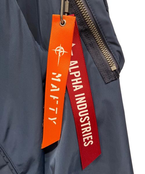 ALPHA INDUSTRIES（アルファインダストリーズ）ALPHA INDUSTRIES (アルファインダストリーズ) MA-1 NATUS ネイビー×オレンジ サイズ:XLの古着・服飾アイテム