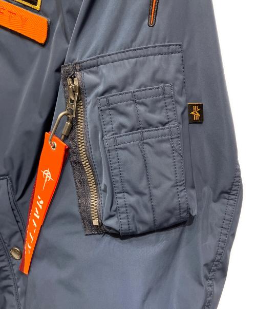 ALPHA INDUSTRIES（アルファインダストリーズ）ALPHA INDUSTRIES (アルファインダストリーズ) MA-1 NATUS ネイビー×オレンジ サイズ:XLの古着・服飾アイテム