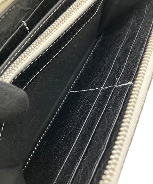 BALENCIAGA（バレンシアガ）BALENCIAGA (バレンシアガ) 長財布 バザール ホワイト×ブルーの古着・服飾アイテム