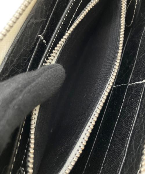 BALENCIAGA（バレンシアガ）BALENCIAGA (バレンシアガ) 長財布 バザール ホワイト×ブルーの古着・服飾アイテム
