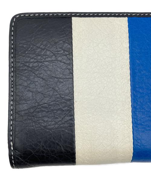 BALENCIAGA（バレンシアガ）BALENCIAGA (バレンシアガ) 長財布 バザール ホワイト×ブルーの古着・服飾アイテム