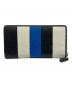 BALENCIAGA (バレンシアガ) 長財布 バザール ホワイト×ブルー：12000円