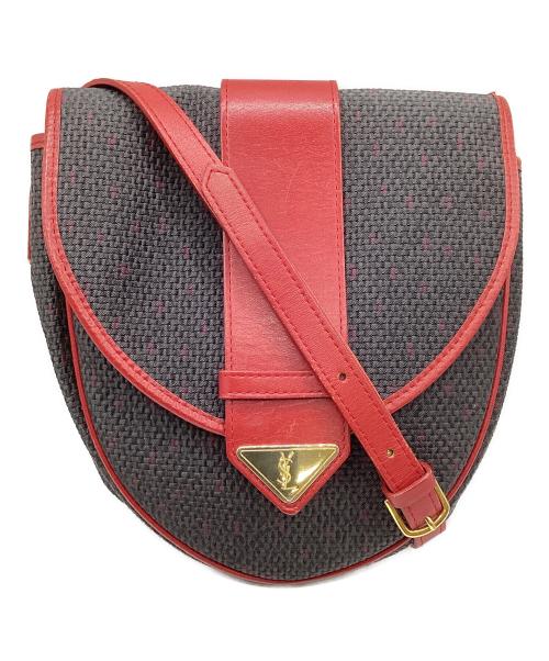 Yves Saint Laurent（イヴサンローラン）Yves Saint Laurent (イヴサンローラン) ポシェット ネイビー×レッドの古着・服飾アイテム