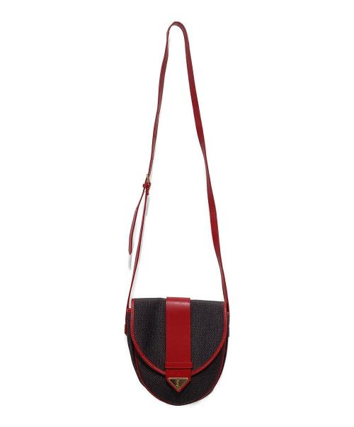 Yves Saint Laurent（イヴサンローラン）Yves Saint Laurent (イヴサンローラン) ポシェット ネイビー×レッドの古着・服飾アイテム