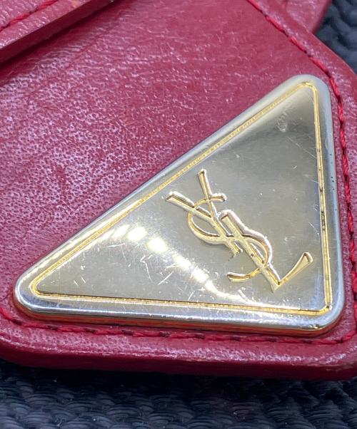 Yves Saint Laurent（イヴサンローラン）Yves Saint Laurent (イヴサンローラン) ポシェット ネイビー×レッドの古着・服飾アイテム