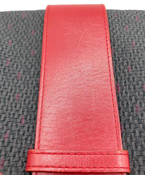 Yves Saint Laurent（イヴサンローラン）Yves Saint Laurent (イヴサンローラン) ポシェット ネイビー×レッドの古着・服飾アイテム