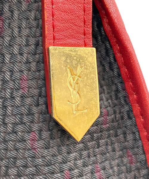 Yves Saint Laurent（イヴサンローラン）Yves Saint Laurent (イヴサンローラン) ポシェット ネイビー×レッドの古着・服飾アイテム