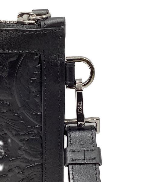 VERSACE（ヴェルサーチェ）VERSACE (ヴェルサーチェ) クラッチバッグ ブラックの古着・服飾アイテム