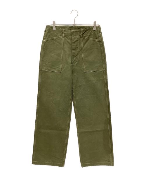 BUZZ RICKSON'S（バズリクソンズ）Buzz Rickson's (バズリクソンズ) ヘリンボーンパンツ オリーブ サイズ:32の古着・服飾アイテム