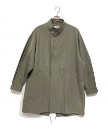 ATTACHMENT（アタッチメント）の古着「ノーカラーコート」｜オリーブ
