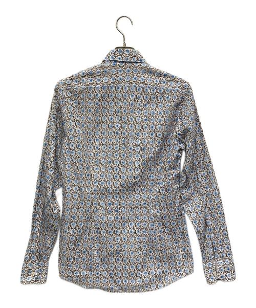 GUCCI（グッチ）GUCCI (グッチ) 長袖シャツ ブルー×ブラウン サイズ:Slimの古着・服飾アイテム
