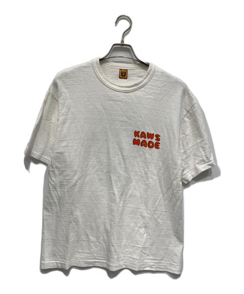 HUMAN MADE（ヒューマンメイド）HUMAN MADE (ヒューマンメイド) KAWS (カウズ) 半袖カットソー ホワイト サイズ:XLの古着・服飾アイテム