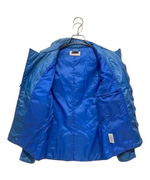 adidas（アディダス）adidas (アディダス) 中綿ジャケット ブルー×ホワイト サイズ:Mの古着・服飾アイテム