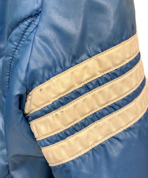 adidas（アディダス）adidas (アディダス) 中綿ジャケット ブルー×ホワイト サイズ:Mの古着・服飾アイテム