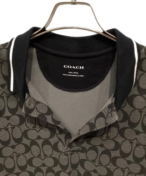 COACH（コーチ）COACH (コーチ) ポロシャツ ブラック サイズ:Sの古着・服飾アイテム
