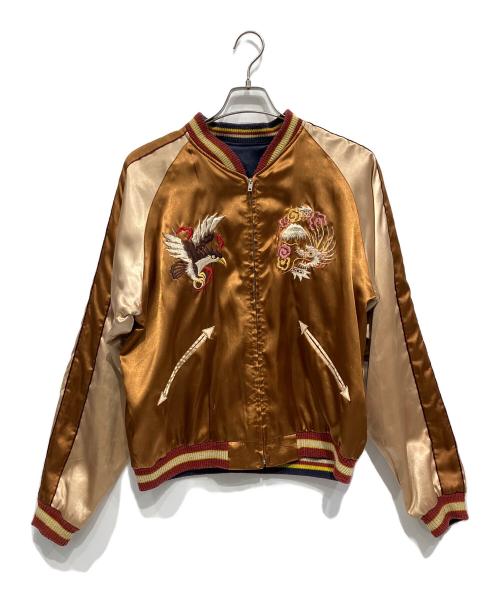TAILOR東洋（テーラートウヨウ）TAILOR東洋 (テーラートウヨウ) スカジャン ブラウン×ネイビー サイズ:XLの古着・服飾アイテム