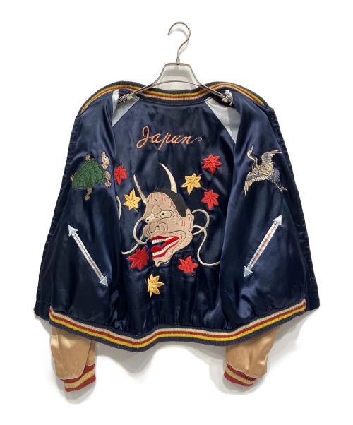 TAILOR東洋（テーラートウヨウ）TAILOR東洋 (テーラートウヨウ) スカジャン ブラウン×ネイビー サイズ:XLの古着・服飾アイテム