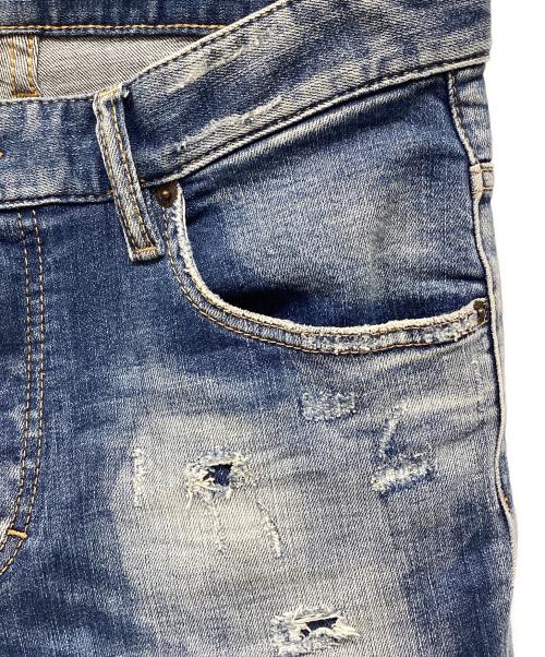 DSQUARED2（ディースクエアード）DSQUARED2 (ディースクエアード) ダメージ加工デニムパンツ ネイビー サイズ:46 165/68Aの古着・服飾アイテム