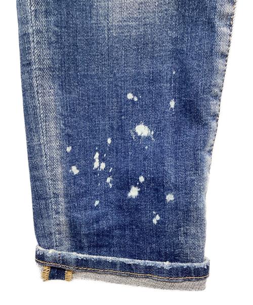 DSQUARED2（ディースクエアード）DSQUARED2 (ディースクエアード) ダメージ加工デニムパンツ ネイビー サイズ:46 165/68Aの古着・服飾アイテム
