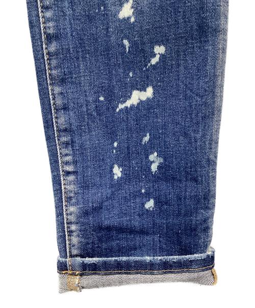 DSQUARED2（ディースクエアード）DSQUARED2 (ディースクエアード) ダメージ加工デニムパンツ ネイビー サイズ:46 165/68Aの古着・服飾アイテム