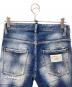 中古・古着 DSQUARED2 (ディースクエアード) ダメージ加工デニムパンツ ネイビー サイズ:46 165/68A：25000円