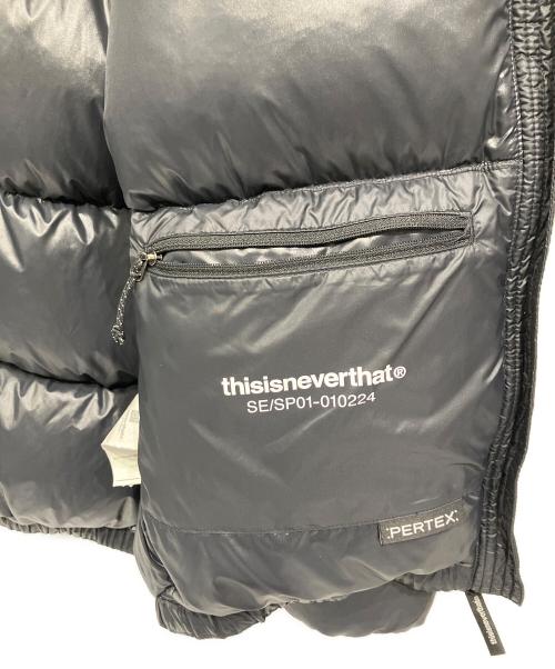 thisisneverthat（ディスイズネバーザット）thisisneverthat (ディスイズネバーザット) PERTEX T Down Jacket ブラック サイズ:Mの古着・服飾アイテム