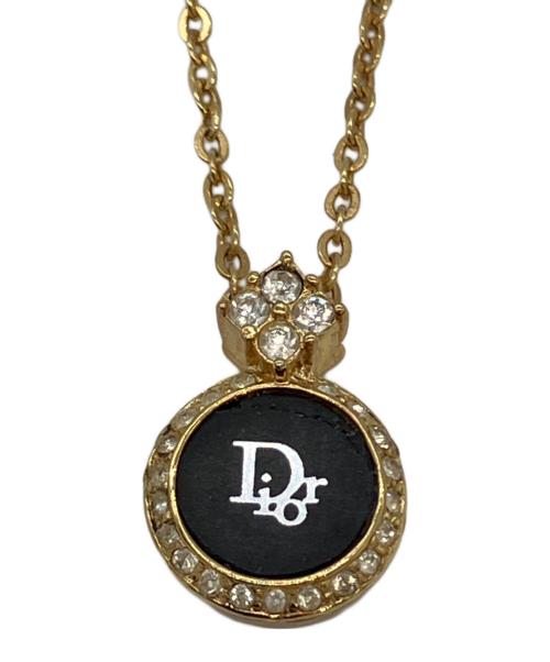 Christian Dior（クリスチャン ディオール）Christian Dior (クリスチャン ディオール) ロゴネックレス ゴールドカラーの古着・服飾アイテム