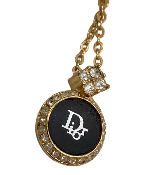 Christian Dior（クリスチャン ディオール）Christian Dior (クリスチャン ディオール) ロゴネックレス ゴールドカラーの古着・服飾アイテム