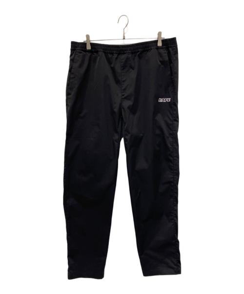 BAPE BY A BATHING APE（ベイプバイアベイシングエイプ）BAPE BY A BATHING APE (ベイプバイアベイシングエイプ) ロゴイージーパンツ ブラック サイズ:XLの古着・服飾アイテム