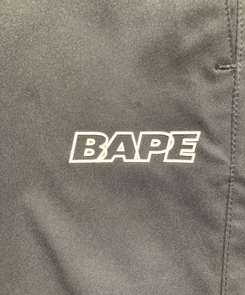 BAPE BY A BATHING APE（ベイプバイアベイシングエイプ）BAPE BY A BATHING APE (ベイプバイアベイシングエイプ) ロゴイージーパンツ ブラック サイズ:XLの古着・服飾アイテム
