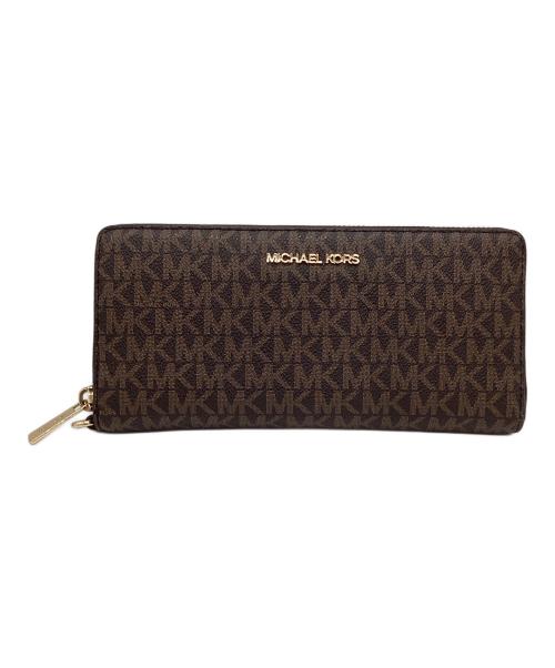 MICHAEL KORS（マイケルコース）MICHAEL KORS (マイケルコース) 長財布 ブラウンの古着・服飾アイテム
