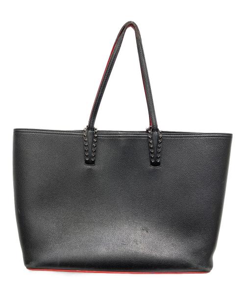 Christian Louboutin（クリスチャン・ルブタン）Christian Louboutin (クリスチャン・ルブタン) スタッズトートバッグ ブラック×レッドの古着・服飾アイテム