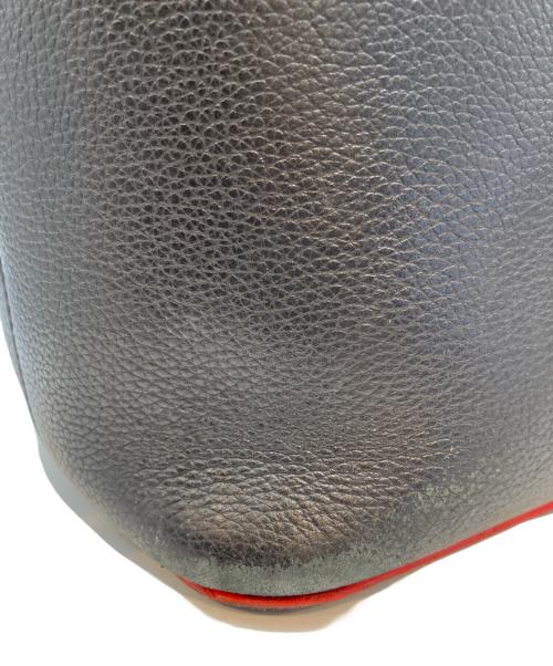 Christian Louboutin（クリスチャン・ルブタン）Christian Louboutin (クリスチャン・ルブタン) スタッズトートバッグ ブラック×レッドの古着・服飾アイテム