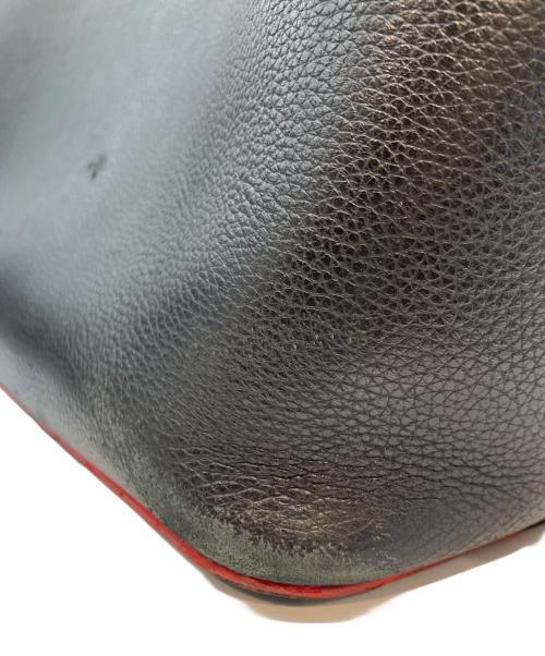 Christian Louboutin（クリスチャン・ルブタン）Christian Louboutin (クリスチャン・ルブタン) スタッズトートバッグ ブラック×レッドの古着・服飾アイテム